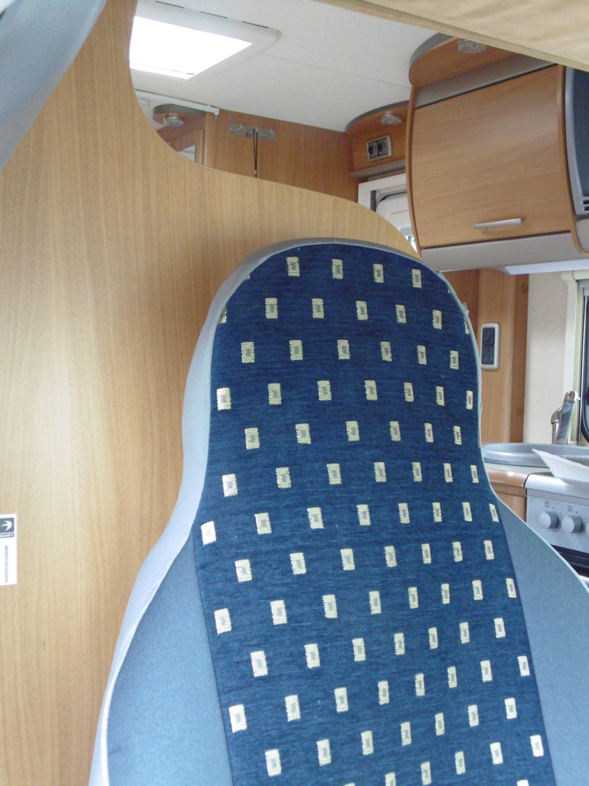 Ford Transit Motor Home Seat Cover – Ellie Blue MH-703 - Image 3