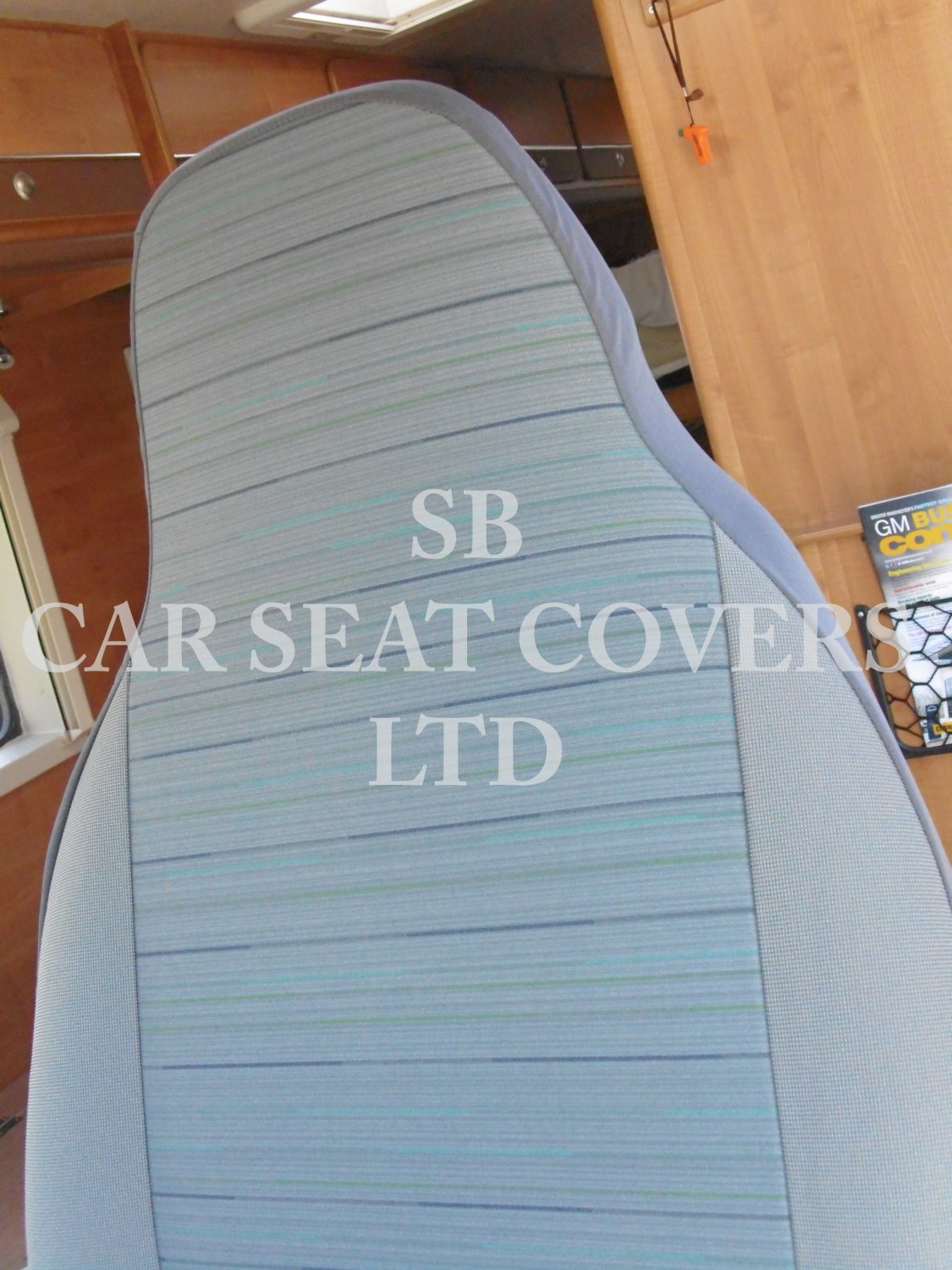 Fiat Ducato Motor Home Seat Cover – Reggie Blue MH-031 - Image 3
