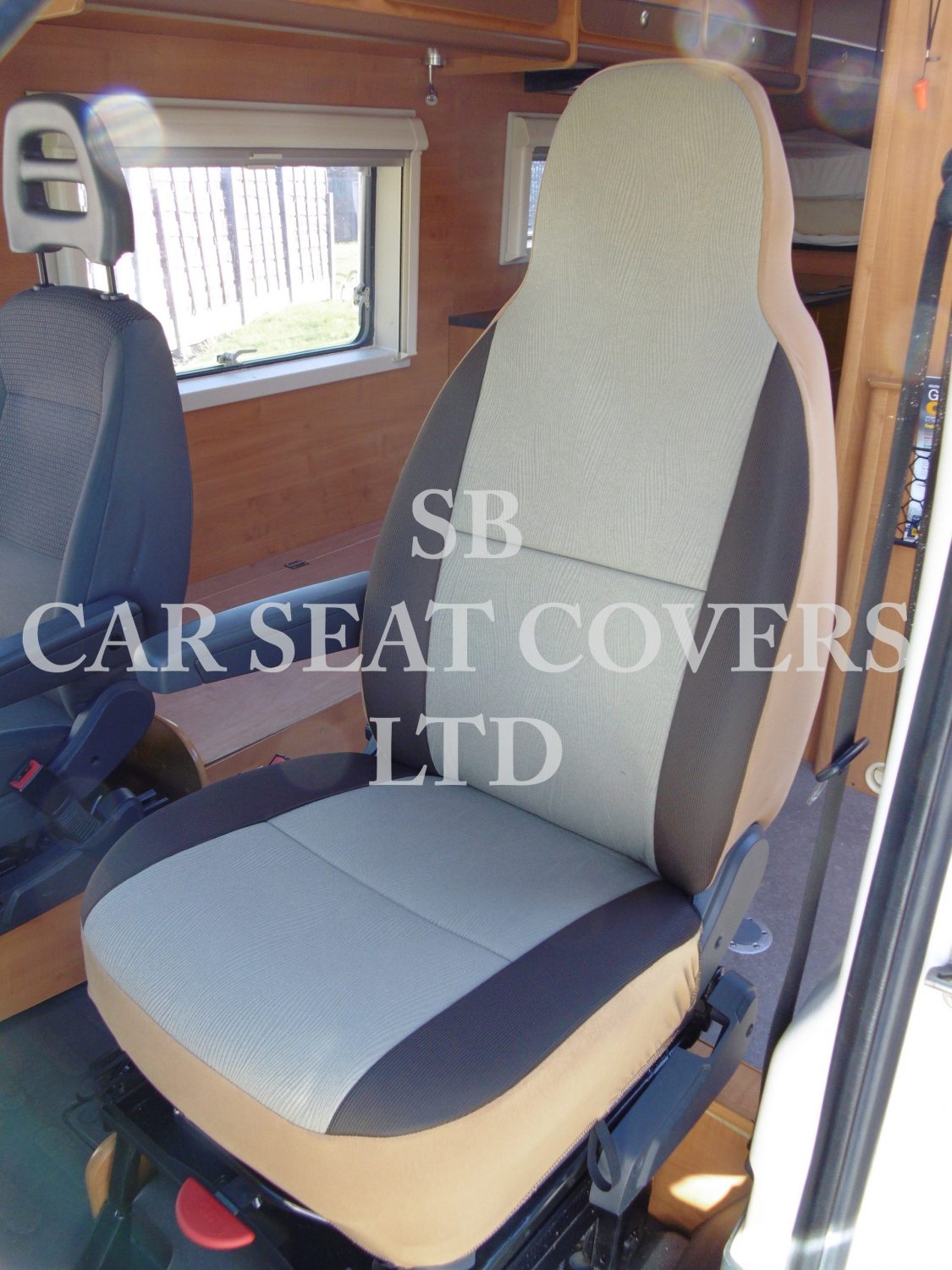 Fiat Ducato Motor Home Seat Cover – Waverly Beige MH-039