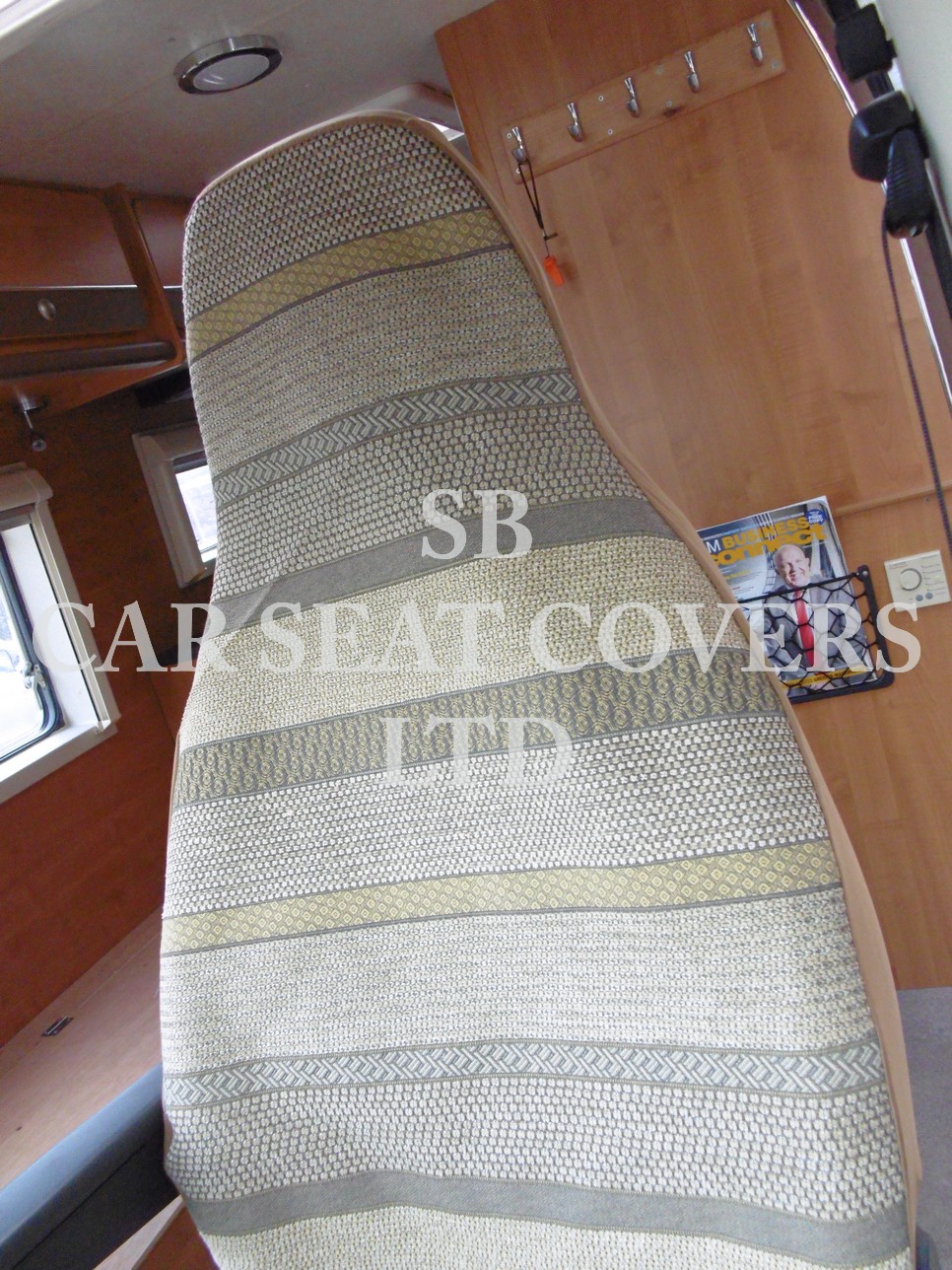 Fiat Ducato Motor Home Seat Cover –Balmoral Stripe MH-058 - Image 3