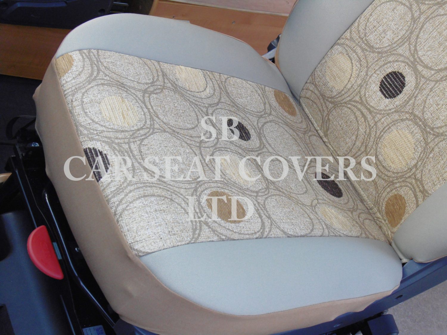 Fiat Ducato Motor Home Seat Cover – Circles MH-048 - Image 3