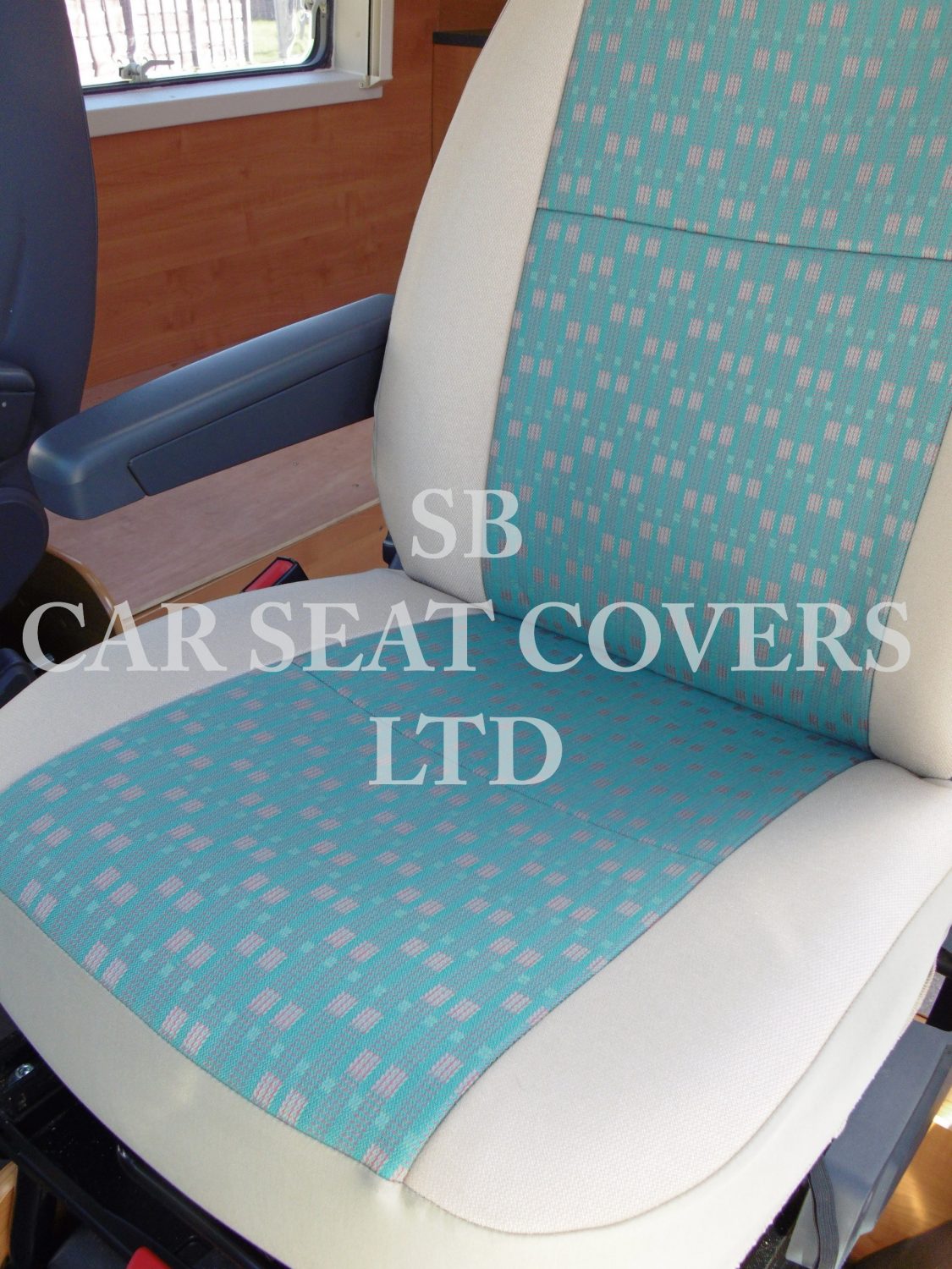 Peugeot Boxer Motor Home Seat Cover – Emerald Green MH-045 - Image 3