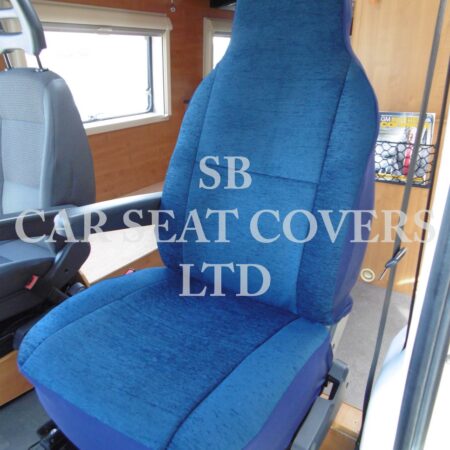Fiat Ducato Motor Home Seat Cover – Kensington Blue MH-055