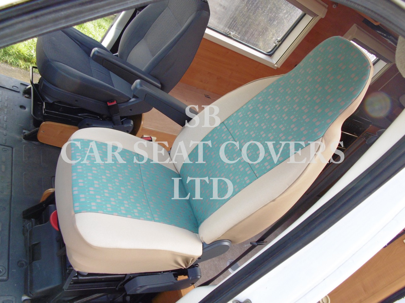 Peugeot Boxer Motor Home Seat Cover – Emerald Green MH-045 - Image 5