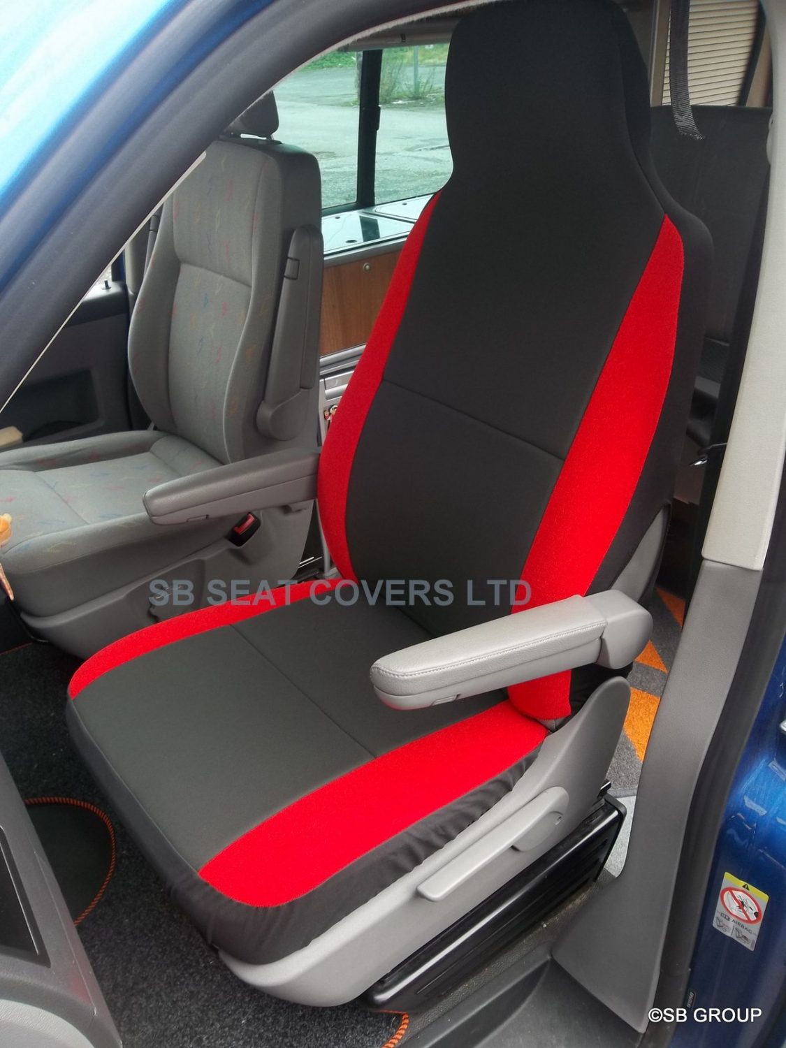 Volkswagen Transporter T5 Motor Home Seat Cover – Sports Red MH-019