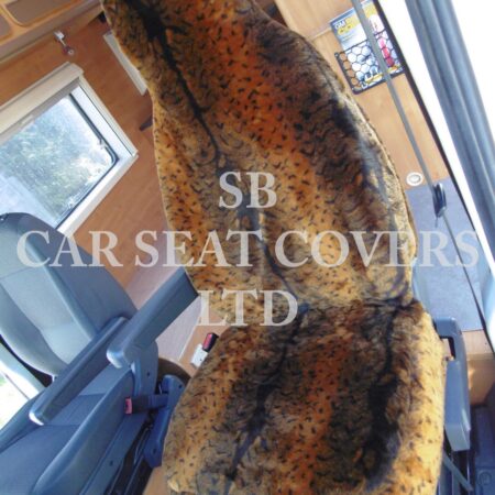 Fiat Ducato Motor Home Seat Cover – Oselot Bronze Faux Fur MH-063