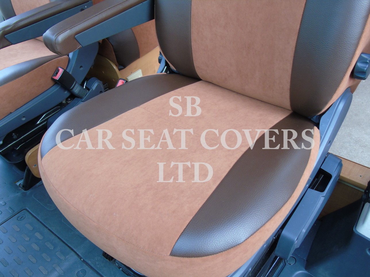 Fiat Ducato Tan Suede motor home 2 Fronts Only Full Retrim MH-901 - Image 4