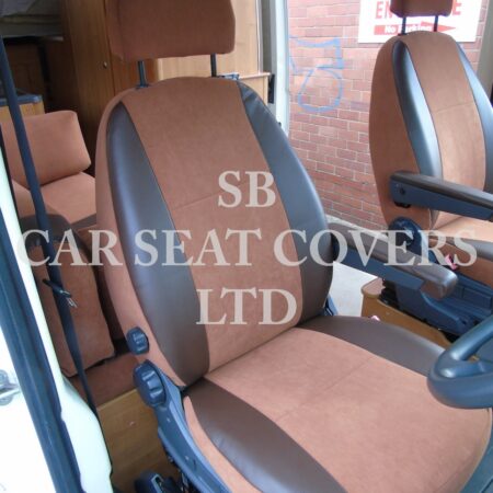 Fiat Ducato Tan Suede motor home 2 Fronts Only Full Retrim MH-901