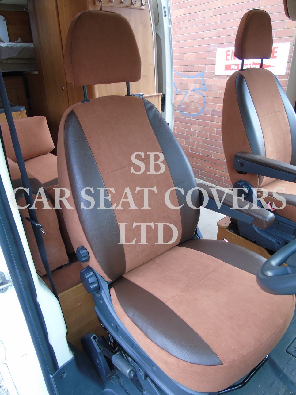 Fiat Ducato Tan Suede motor home 2 Fronts Only Full Retrim MH-901