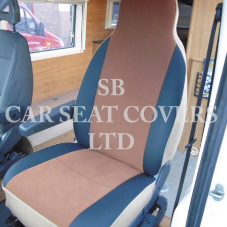 Hymer Motor Home Seat Cover –Tan Suede MH-001
