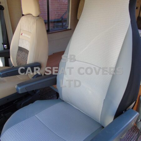 Peugeot Boxer Motorhome, Seat Covers, Sports Mesh Light Grey MH-168