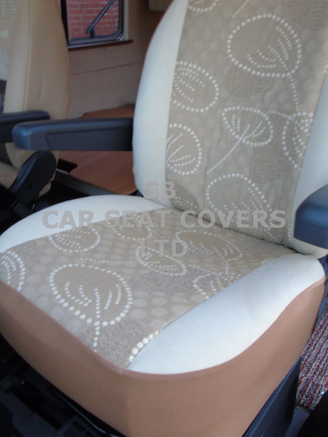 Renault Motorhome, Seat Covers, Prestige Vanessa Beige MH-171 - Image 3