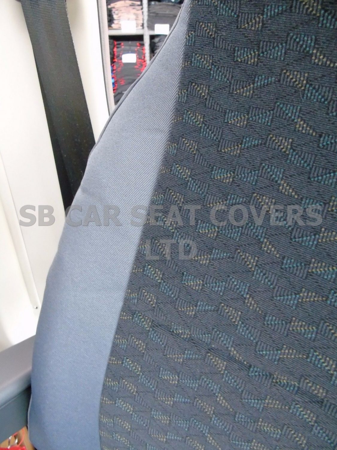 Ford Transit Motor Home Seat Covers, MH-187 Toothpick Grey - Image 4