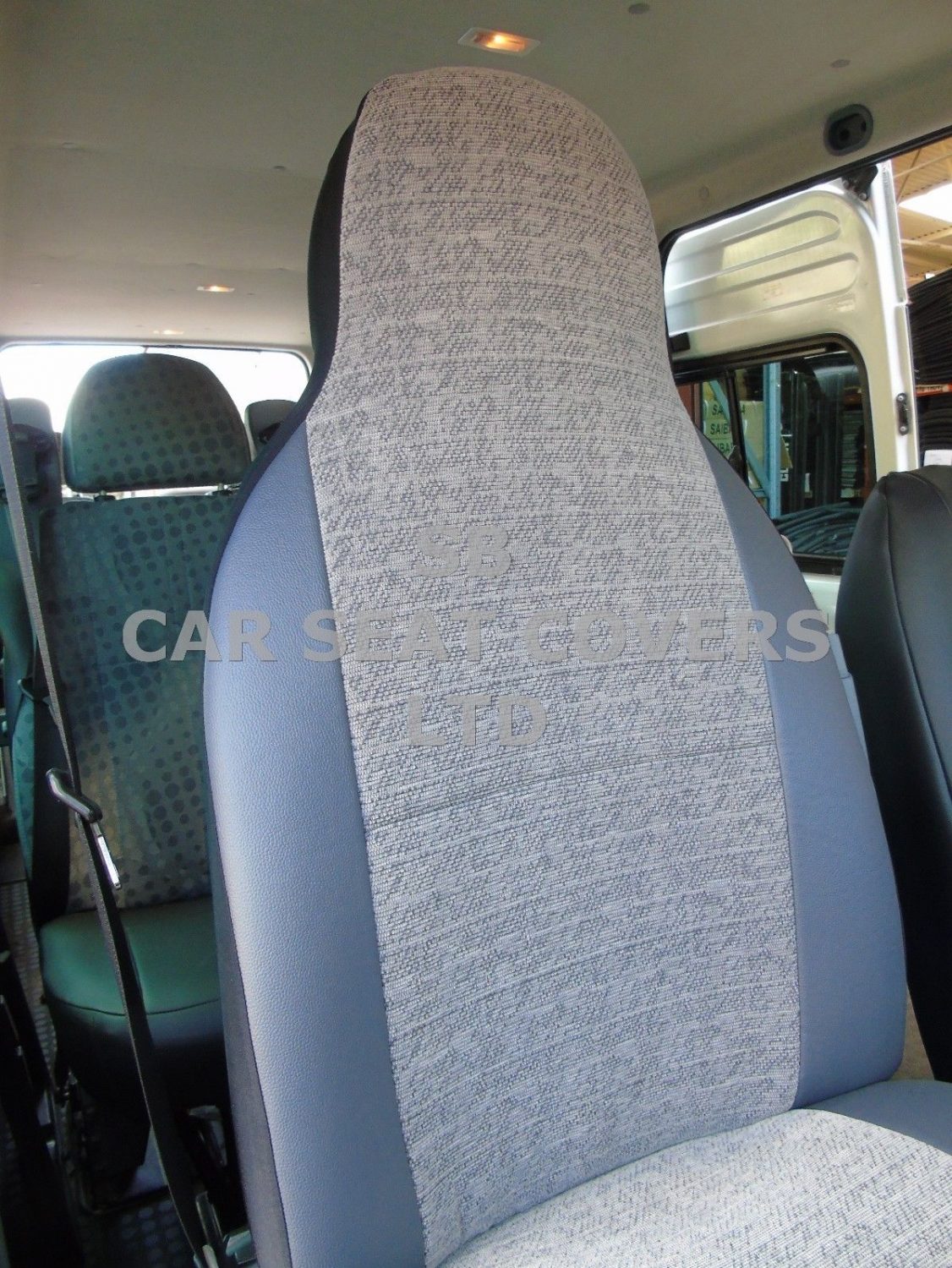 Ford Transit Motor Home Seat Covers, MH-192 Grey Marble - Image 5