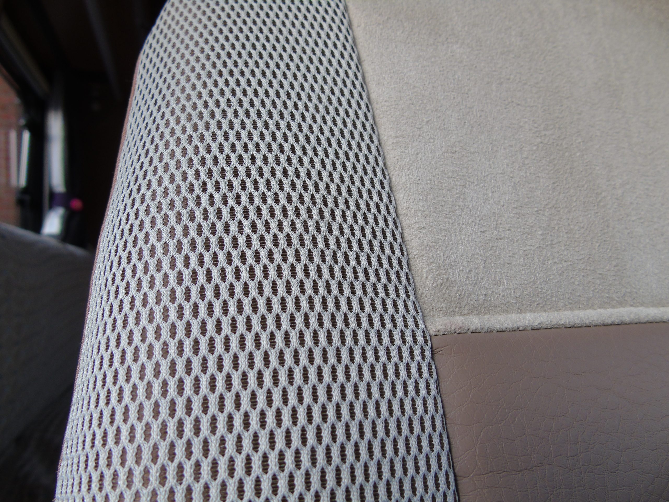 Ford Transit Motorhome Tall Pilot Seat Covers – Imala In ivory MH-1002 - Image 6