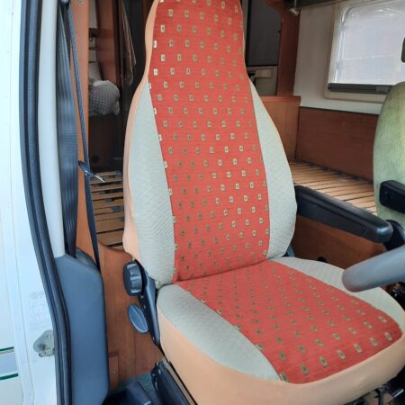 Nissan Motorhome 2 Front Seat Covers, Red-Ellie Terracota MH-1057