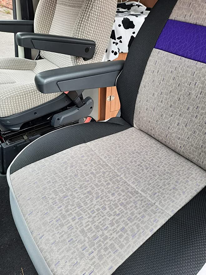 Ford Transit Motorhome Tall Pilot Seat Covers 2 Fronts, Lucy-MH-1016 - Image 5