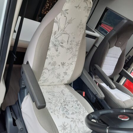 Renault Trafic Motorhome 2 front seat covers, MH-1089 Lillian in lily flower