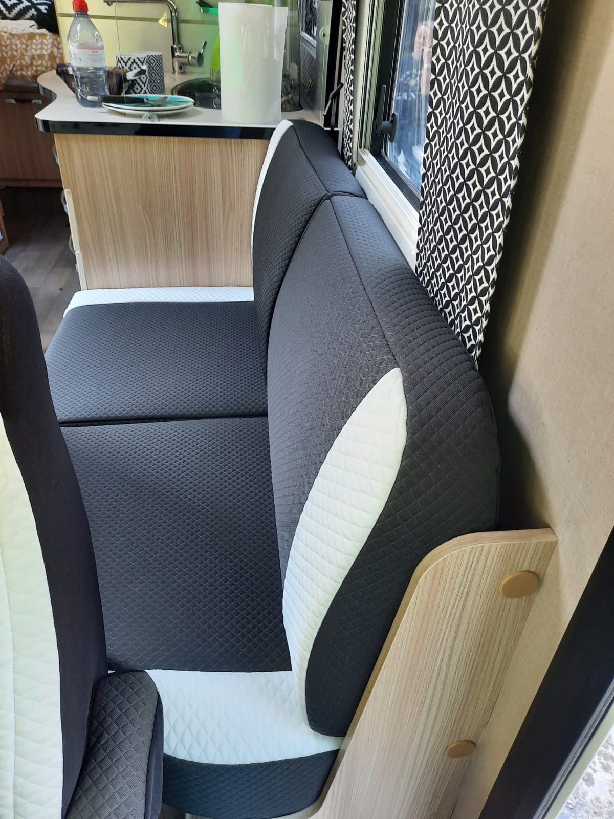 Renault Trafic Motorhome, full re trim, front seat + cushion covers - Image 3