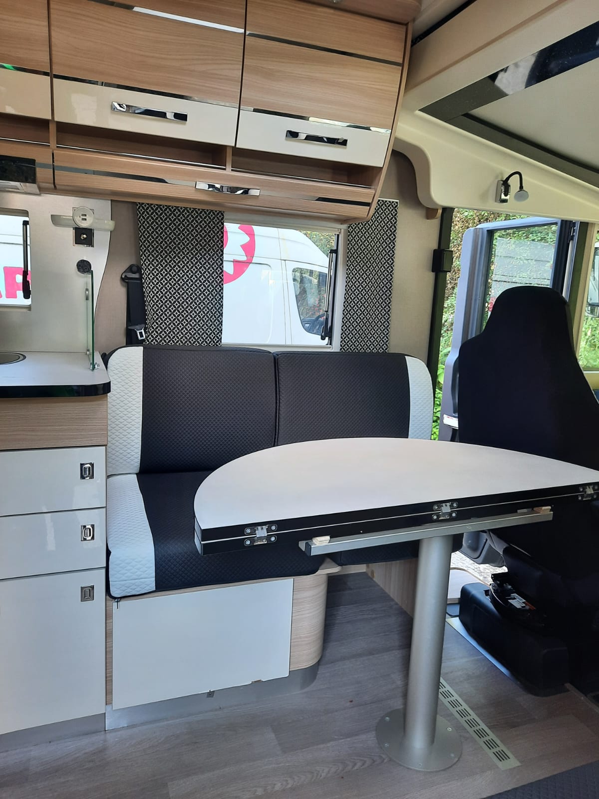 Renault Trafic Motorhome, full re trim, front seat + cushion covers - Image 6