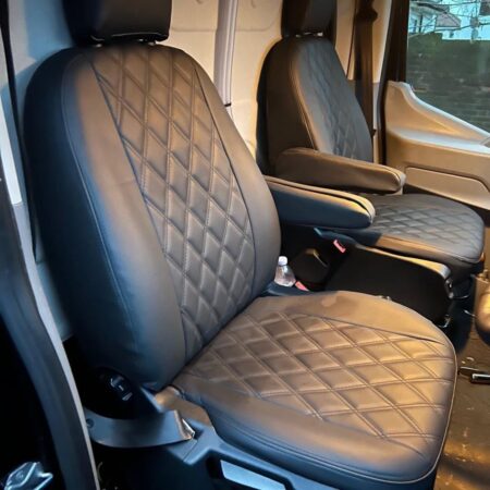 Ford Transit Motorhome seat covers, MH-1097 Full diamond leatherette