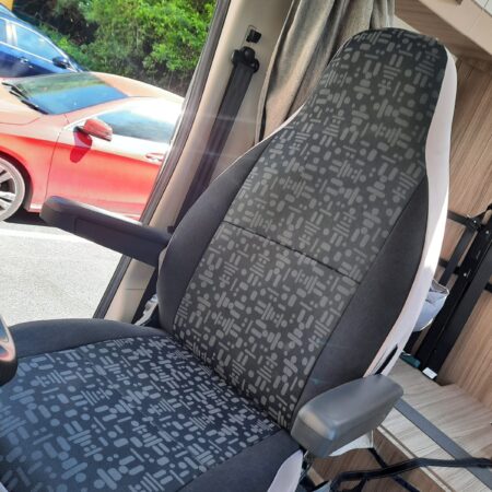 Citroen Motorhome 2 front seat covers, MH-1102 Racheal Retro grey