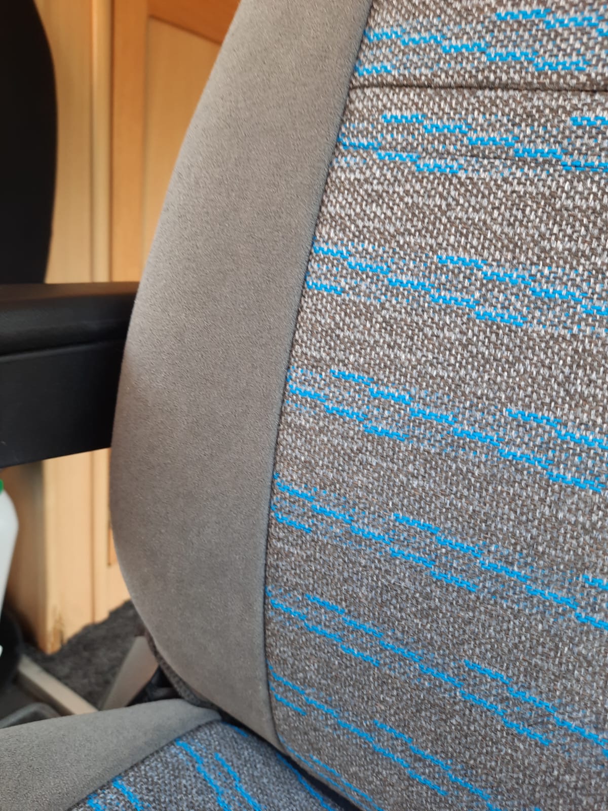 Carthago Motorhome 2 front seat covers, MH-Tracy in Tweed look Grey / Blue - Image 7