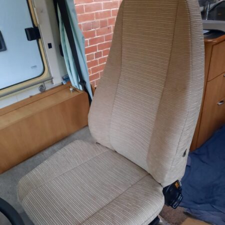 Carthago Motorhome, Front seat covers + matching rear lounge cushions re trim